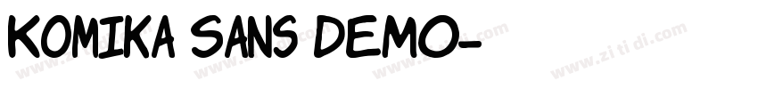Komika Sans DEMO字体转换